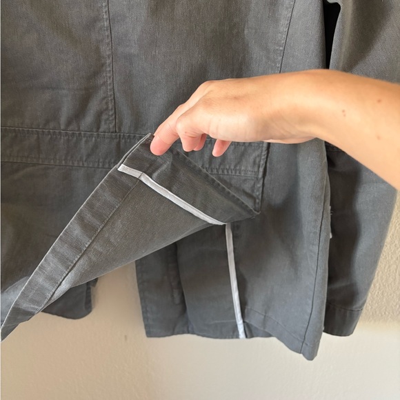 INC International Concepts Men’s Gray Denim Utility Military Jacket 100% Cotton - Picture 7 of 11